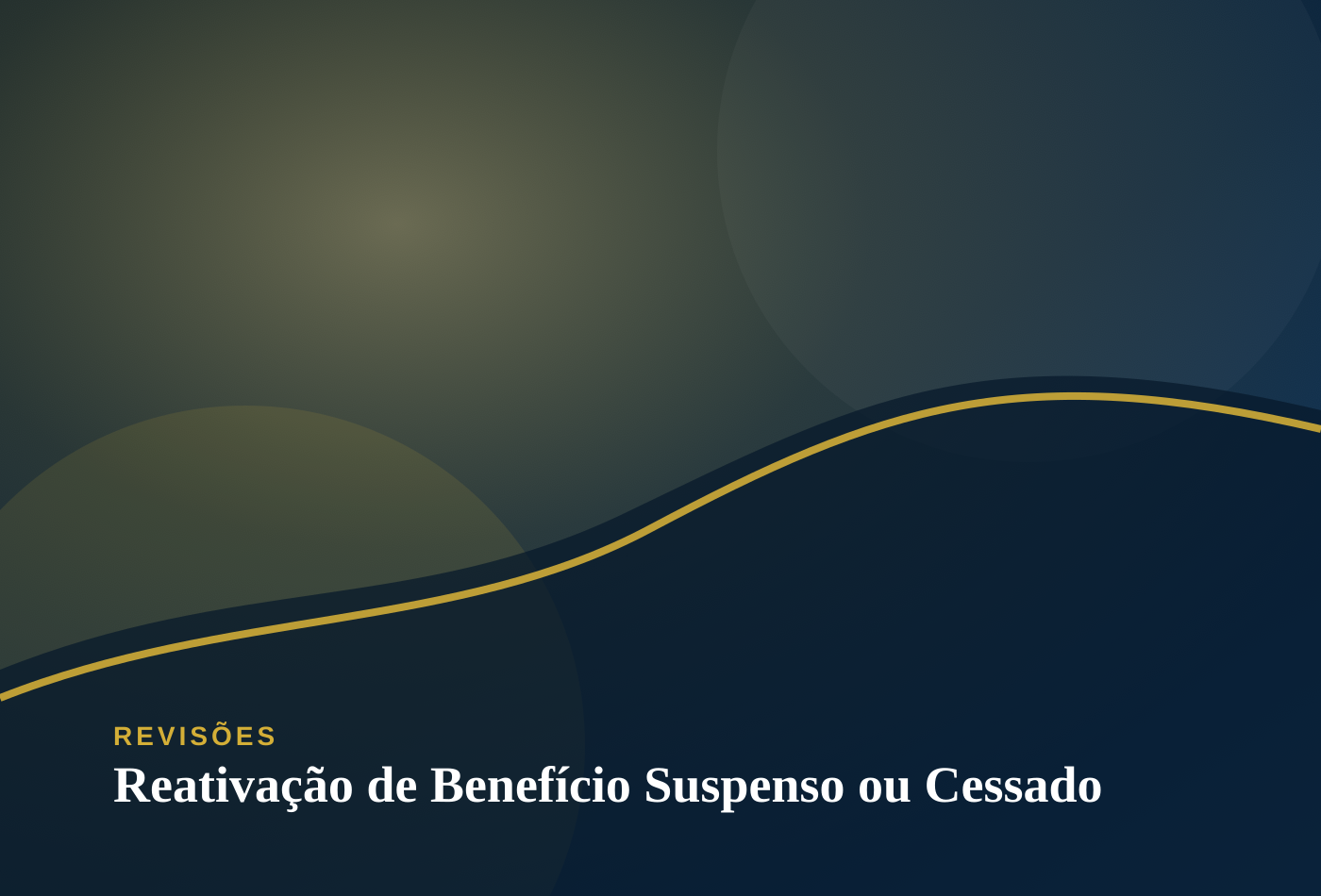 Ilustração sobre Reativação de Benefício Suspenso ou Cessado